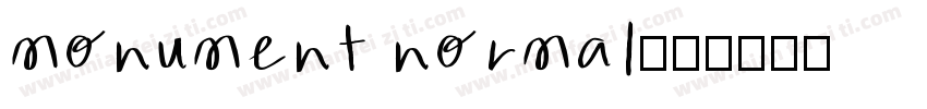 monument normal字体转换